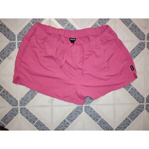 A22-Women's Patagonia Hiking Shorts Quick Dry Baggies Pink Pull-On Sz Large